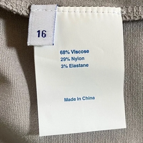 Winser London Dress Miracle Katherine Sheath Classic Work Office Minimal Gray 16 - Picture 9 of 11